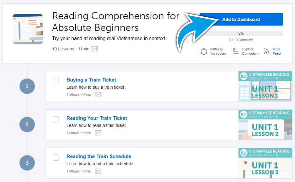 VietnamesePod101-Review-example-pathway-add-to-dashboard