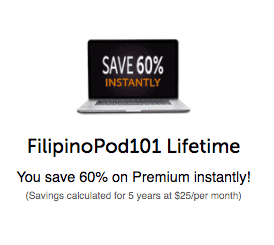 FilipinoPod101 Coupon 60